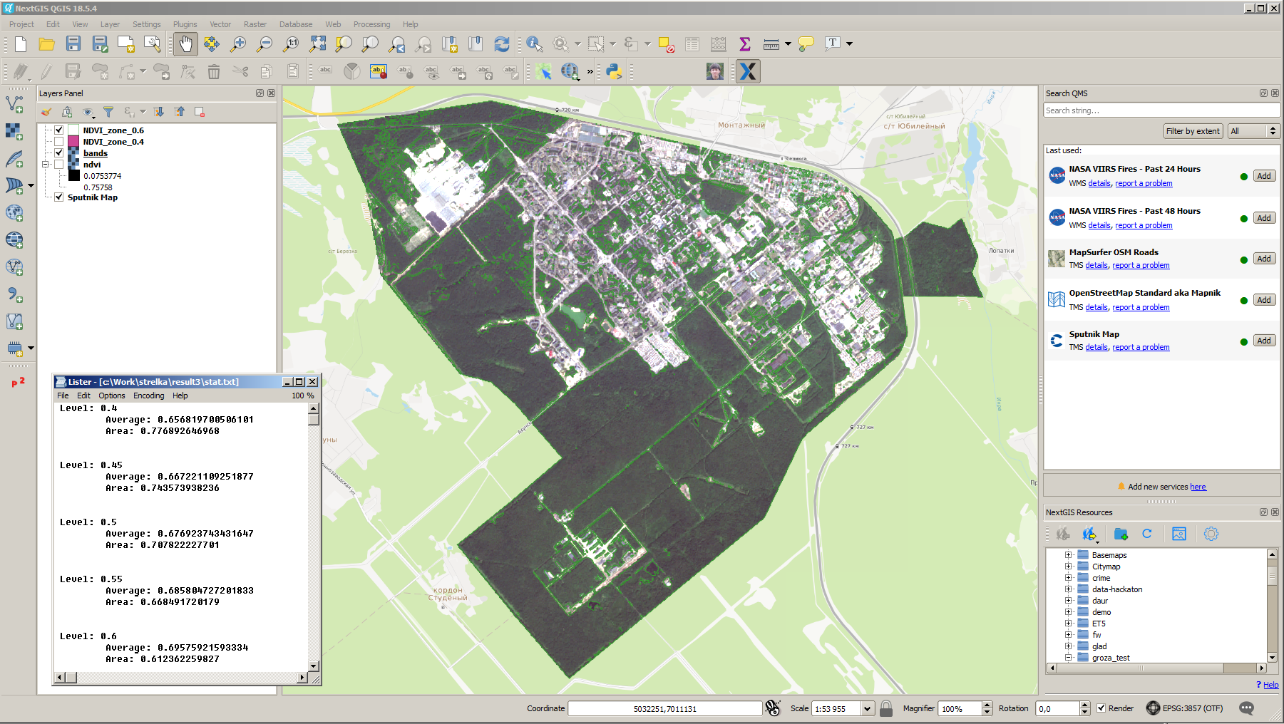 Satellite data processing automation for end users – use case | NextGIS