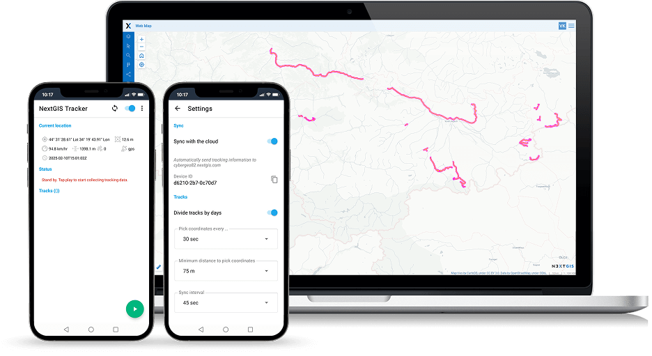 NextGIS Tracker