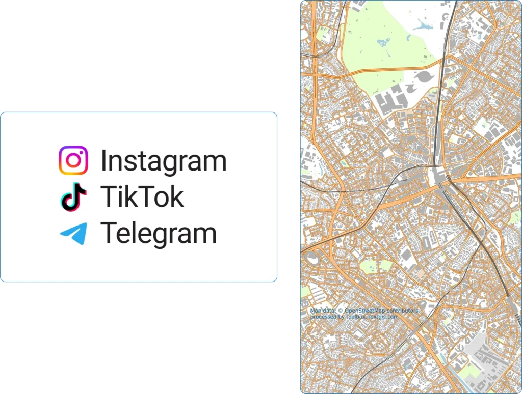 Map for social media