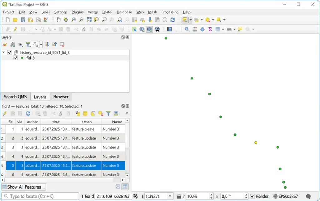 Object version history